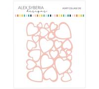 Alex Syberia Designs Heart Collage Die, White