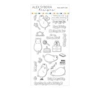 Alex Syberia Designs Hog Happy Day Stamp Set, White