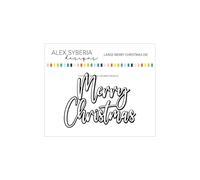 Alex Syberia Designs Large Merry Christmas Die, White