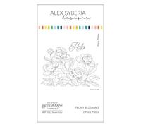 Alex Syberia Designs Peony Blossoms Press Plate Set