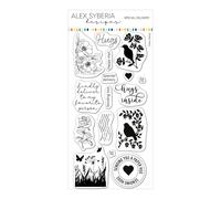 Alex Syberia Designs Special Delivery Stamp Set, White