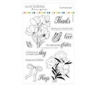 Alex Syberia Designs Tulips in Bloom Stamp Set, White