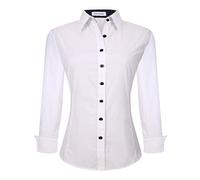 Alex Vando Women's Regular Fit Long Sleeve Stretch Work Shirt, XXL
