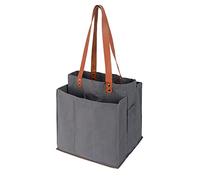Alex Virtue Reusable Grocery Bags for Heavy Duty,Tote Bags Bulk,Foldable Shopping Bags,Utility Multipurpose Tote, Grey, One Size
