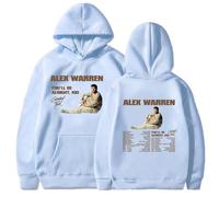 Alex Warren You'll Be Alright Kid Hoodies Unisex Oversized Long Sleeve Pullover Sweatshirt Casual Printed Hoodie For Men Women XS~4XL-blue||s