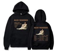 Alex Warren You'll Be Alright Kid Hoodies Unisex Oversized Long Sleeve Pullover Sweatshirt Casual Printed Hoodie For Men Women XS~4XL-black||s