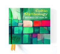 Alex Wells Celtic Mythology Word Search Hardback Book Alex Wells Multicolor