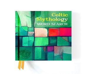 Alex Wells Celtic Mythology Word Search Hardback Book Alex Wells Multicolor