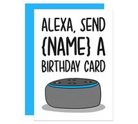 Alexa Birthday Card, Tech Birthday Card, Funny Personalised Card, Gift for Nerd, Card for Friend, Card for Her, Card for Him