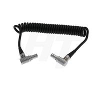 Alexa Mini Camera Right Angle 2 Pin to Right Angle 2 Pin Coiled Power Cable for Monitor/Teradek