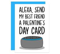 Alexa Palentines Day Card, Funny Galentines Card, Card for Friend, For Best Friend, Single Awareness Day, Anti Valentines