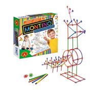 Alexander 2268 Montino 230 Construction Toy Starter Set, Building Kit with Rods and Connections, 230 Pieces Play Set with Plastic Elements, Educational Learning Toy for Children from 5 Years