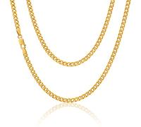 Alexander Castle 22" Solid 9ct Gold Chain Curb Chain Necklace - 2mm - Yellow Gold Necklace for Women & Men with Jewellery Gift Box