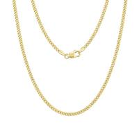 Alexander Castle 24" Hollow 9ct Gold Chain Curb Chain Necklace - 1.8mm - Yellow Gold Necklace for Women & Men with Jewellery Gift Box