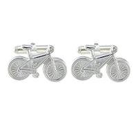 Alexander Castle Bicycle 925 Sterling Silver Cufflinks - Novelty Cufflinks for Men with Jewellery Gift Box - Bicycle Gifts for Men