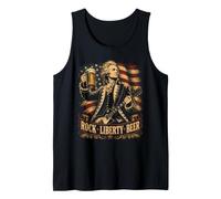 Alexander Hamilton Guitarist Beer American Funny President Tank Top