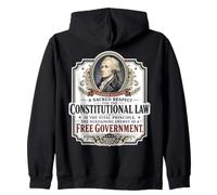 Alexander Hamilton U.S. Constitution Free Government Quote Zip Hoodie