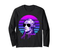 Alexander Hamilton Vaporwave American History Hamilton Long Sleeve T-Shirt