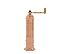 Alexander Home Original Greek Pepper Grinder, 20 cm High, European Pepper Grinder with Crankholder Hand Pepper Grinder, Refillable, Copper