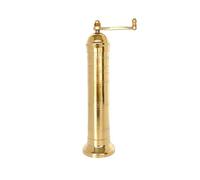 Alexander Home The Original Greek Salt Mill 9 Inch Tall | European Salt Mill Grinder with Crank Handle | Manual Salt Grinder | Salt Refillable - Brass