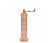 Alexander Home The Original Greek Salt Mill 8 Inch Tall | European Salt Mill Grinder with Crank Handle | Manual Salt Grinder | Salt Refillable - Copper
