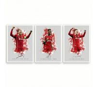 Alexander Isak Liverpool Signed Photo Poster A4/A3 Print Picture Display Framed Autograph Memorabilia for Football Fans Gift Sweden ((Grey A4 Unframed) Isak Wirtz Van Dijk)