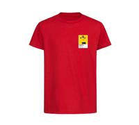 Alexander Isak Sweden Icon Frame Kids T-Shirt - Red / 12-13 years