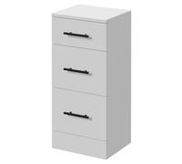 Alexander James 3 Drawer Storage Unit | Gloss White | MDF | 350mm x 300mm