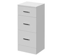 Alexander James 3 Drawer Storage Unit | Gloss White | MDF | 350mm x 300mm