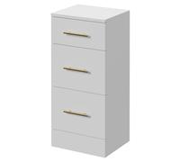 Alexander James 3 Drawer Storage Unit | Gloss White | MDF | 350mm x 300mm
