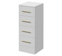 Alexander James 4 Drawer Storage Unit | Gloss White | MDF | 300mm x 300mm