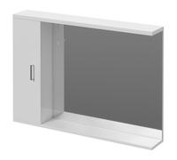 Alexander James Downlit Vanity Mirror with Storage | Gloss White | Glass/Aluminium | 1050mm x 750mm