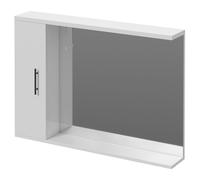 Alexander James Downlit Vanity Mirror with Storage | Gloss White | Glass/Aluminium | 1050mm x 750mm