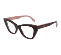 Alexander McQueen AM0305O 004 Woman Optical frames Acetate Bordeaux Cat Eye
