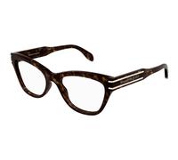 Alexander McQueen AM0401O Women's Glasses, Tortoiseshell, Size 53
