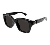 Alexander McQueen AM0432SA 001 Man Sunglasses Acetate Black Grey Squared