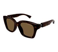 Alexander McQueen AM0432SA 005 Man Sunglasses Acetate Havana Brown Squared