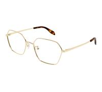 Alexander McQueen AM0437O 002 Woman Optical frames Metal Gold Geometric