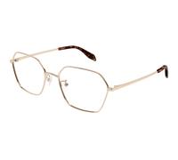 Alexander McQueen AM0437O 004 Woman Optical frames Metal Gold Geometric