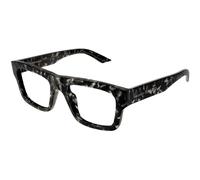 Alexander McQueen AM0452O 002 Man Optical frames Acetate Havana Transparent Squared