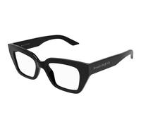 Alexander McQueen AM0453O 001 Woman Optical frames Acetate Black Transparent Cat Eye