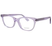 Alexander McQueen AM0461O 005 Eyeglasses Women's Violet Full Rim Cat Eye 53mm