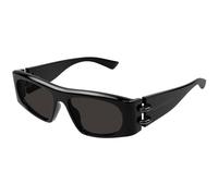 Alexander McQueen AM0471S 001 Unisex Sunglasses Acetate Black Grey Squared