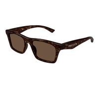 Alexander McQueen AM0472S 002 Man Sunglasses Acetate Havana Brown Squared