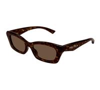 Alexander McQueen AM0474S 002 Women’s Sunglasses Tortoiseshell Size 52