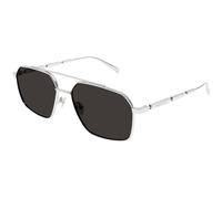 Alexander McQueen AM0477S 001 Man Sunglasses Metal Silver Grey Pilot