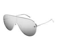 Alexander McQueen AM0481S 004 Unisex Sunglasses Metal Silver Silver Pilot