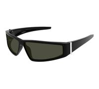 Alexander McQueen AM0490S 001 Unisex Sunglasses Bio-inject Black Grey Geometric