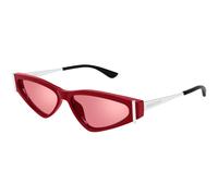 Alexander McQueen AM0493S 003 Woman Sunglasses Acetate Red Red Geometric