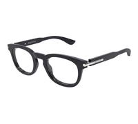 Alexander McQueen AM0498O 003 Man Optical frames Acetate Grey Transparent Round